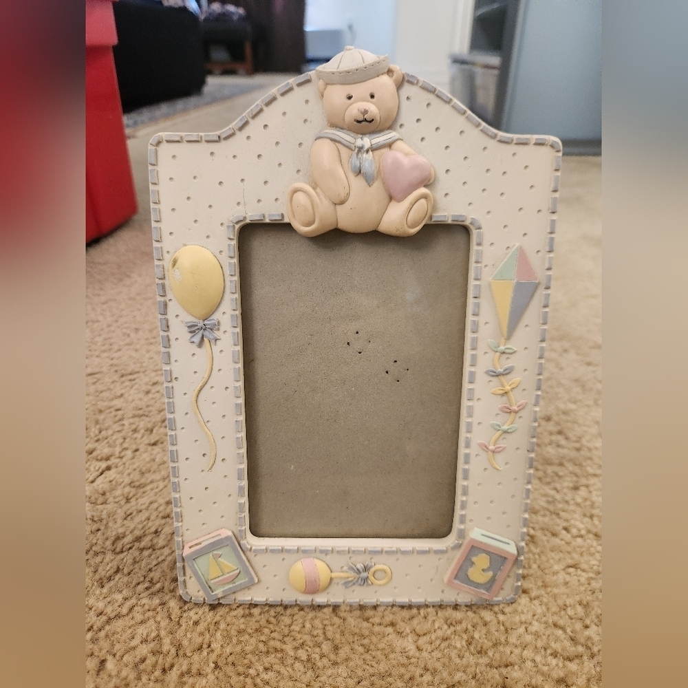 Vintage Teddy‎ Bear Baby Picture Frame